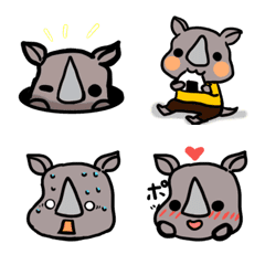 emoji of rhinoceros