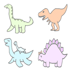 Pastel dinosaur Emoji