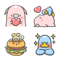 ピンコ＆ルリ Emoji