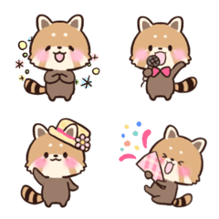 Little red panda emoji 