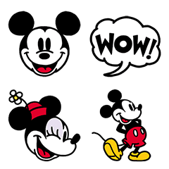 Mickey and Minnie (Classic) Emoji