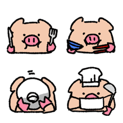 食べる豚