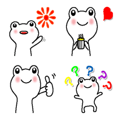 Emoji of a teak frog