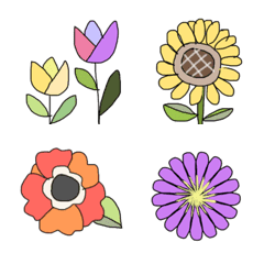 colorful Flowers Emoji