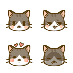 Tabby cat Ohyo Emoji