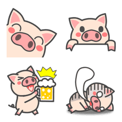 Let's use it!Cute pig EMOJI