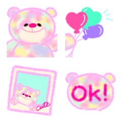 Rainbow Teddy Bear Emoji