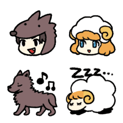 Wolf and sheep Emoji