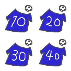 Soccer number T-shirts Emoji