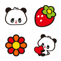 Retro Panda emoji mie
