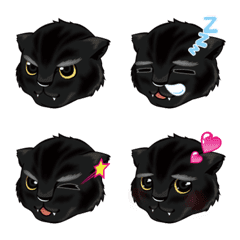 MYB black leopard Emoji vol.2