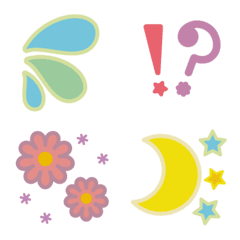 Dull color emoji