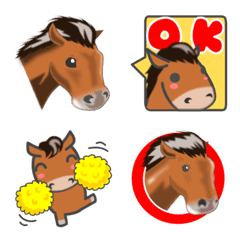 It is an emoji of a hors 4.