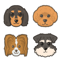 [dog] Emoji unit set of all