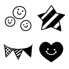 Emoji monocromático simples