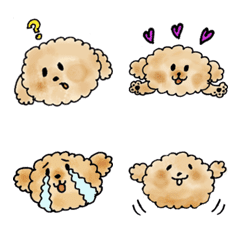 玩具貴賓犬moco Emoji