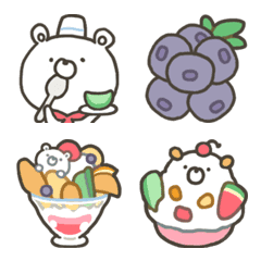 GOOD bear's FRUIT SHOP emoji