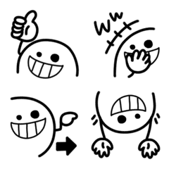 Black Emoji (Simple Character)