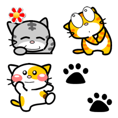 Three cute cats that can be used daily