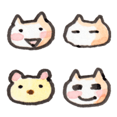 usabo Emoji 01 Working white cat
