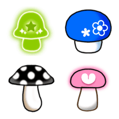 colorful mushroom emoji.