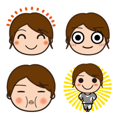 Short hairstyle woman emoji