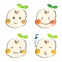 芽吹き坊やの顔絵文字