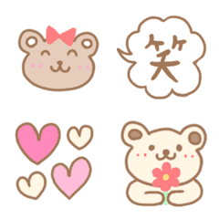 bear and cute emoji 