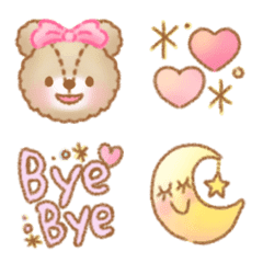 Kawaii pastel colour emoji 