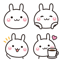 Cute too cute rabbit Emoji