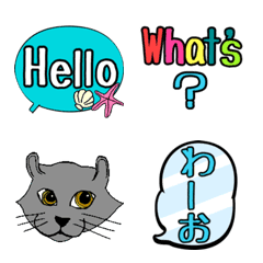 Speech bubbles colorful Emoji