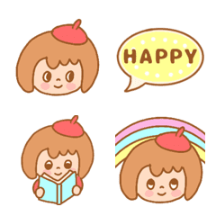 cute girl-speech balloon/Emoji