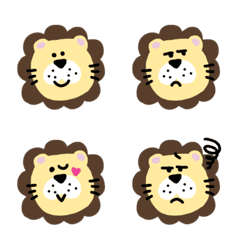 Lion facial expression emoji