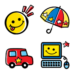 kawaii smily emoji mix toy-like