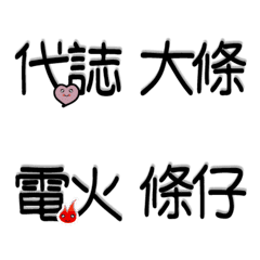 Minnan language Emoji sticker