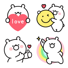 Girly Bear Emoji 3 Line Emoji Line Store