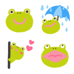 Cute Frog Emoji Softly