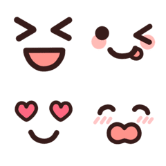 Face Simple Cute Emoji – LINE Emoji | LINE STORE