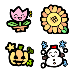 Seasons emoji (Hand drawn)