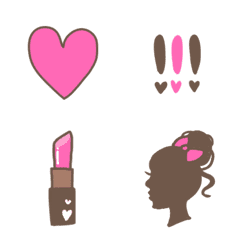 Emoji Of A Girl Who Loves Pink