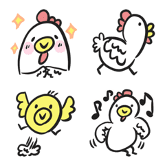 雞和小雞(表情貼)
