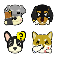 4 dogs emoji