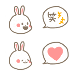 yunaccoro Rabbit&Speech bubble Emoji