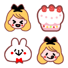 Alice and her friends Emojis