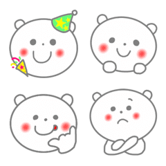 cute white bear emoji3