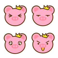 crown piglets_(emoji)