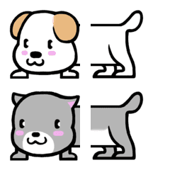 Connect multiple animals and enjoy  – LINE Emoji | LINE STORE