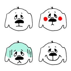 white puppy emoji