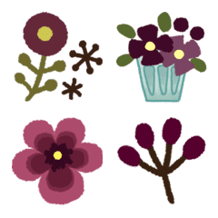 Flower and tree emoji
