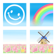 Blue sky emoji 1